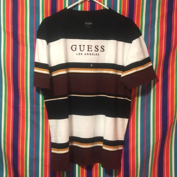 Guess Other - NWT Guess wesley stripe s/s (plastic sealed)
